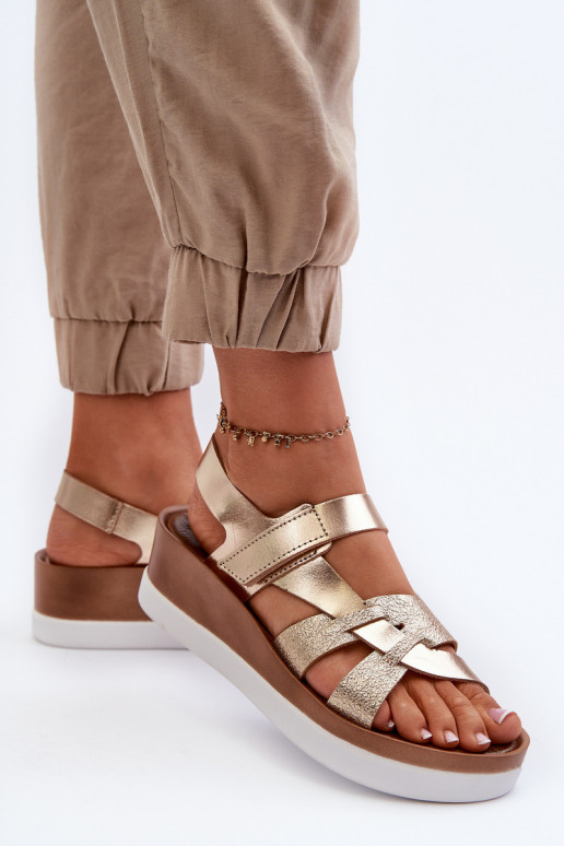 Zazoo 40397 Femenino Sandalias de mujer con una plataforma color dorado Zazoo 40397 Femenino Sandalias de mujer con una plataforma color dorado