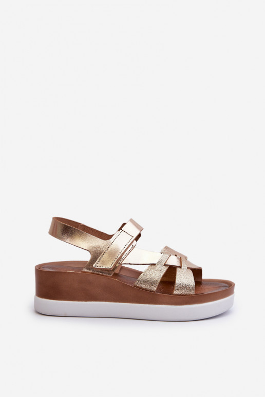 Zazoo 40397 Femenino Sandalias de mujer con una plataforma color dorado Zazoo 40397 Femenino Sandalias de mujer con una plataforma color dorado