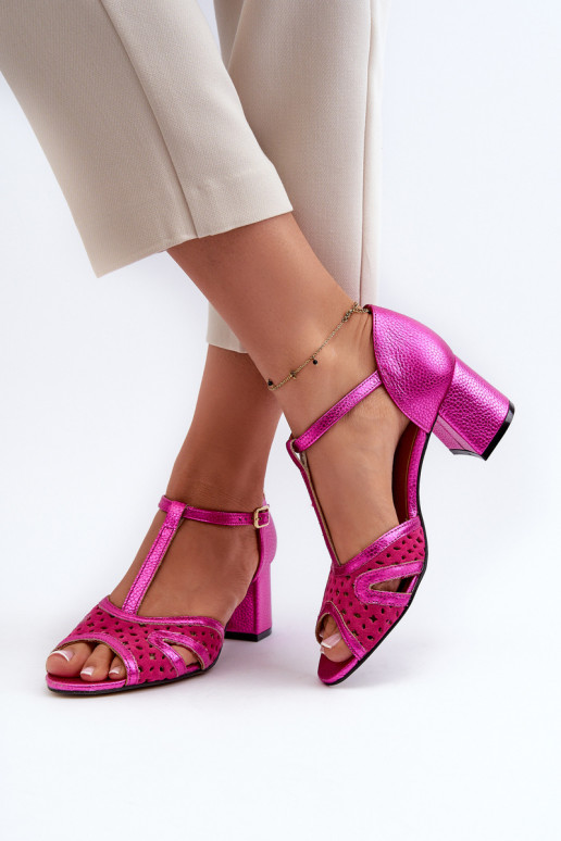 sandalias Piel Femenino con tacones Tiene queciejka 06551-15 color rosa sandalias Piel Femenino con tacones Tiene queciejka 06551-15 color rosa