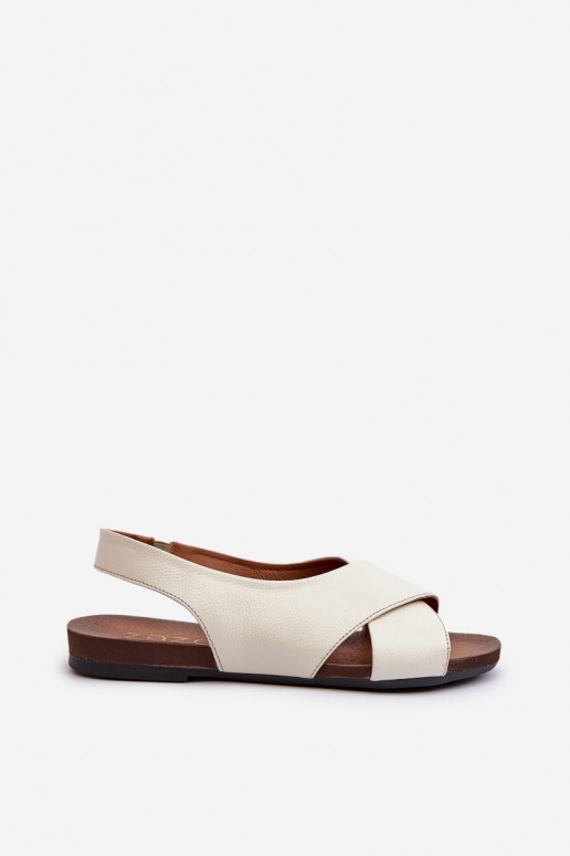 Zazoo 40407 sandalias Piel Femenino color marfil Zazoo 40407 sandalias Piel Femenino color marfil