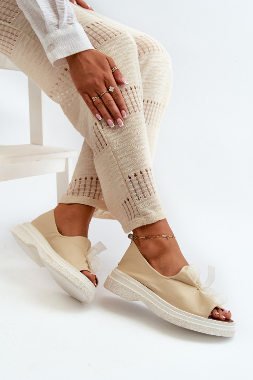 Zazoo 2939 Sandalias de mujer Femenino con cintas color marfil Zazoo 2939 Sandalias de mujer Femenino con cintas color marfil