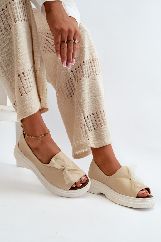 Zazoo 2939 Sandalias de mujer Femenino con cintas color marfil Zazoo 2939 Sandalias de mujer Femenino con cintas color marfil