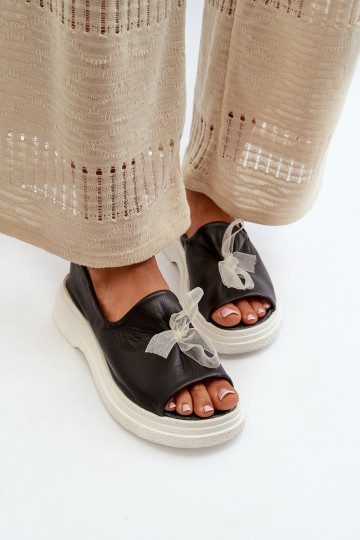 Zazoo 2939 Sandalias de mujer Femenino con cintas de color negro