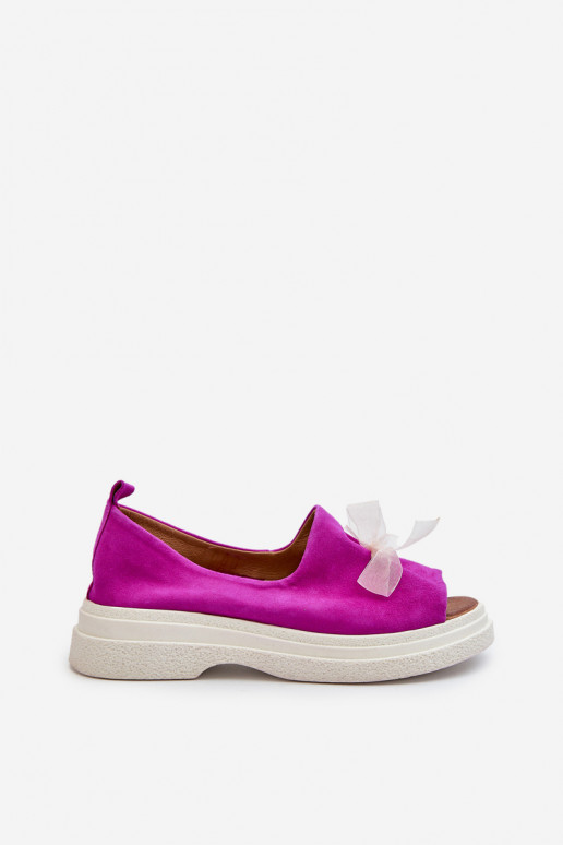 Zazoo 2939 Sandalias mujer ante con cintas color rosa Zazoo 2939 Sandalias mujer ante con cintas color rosa