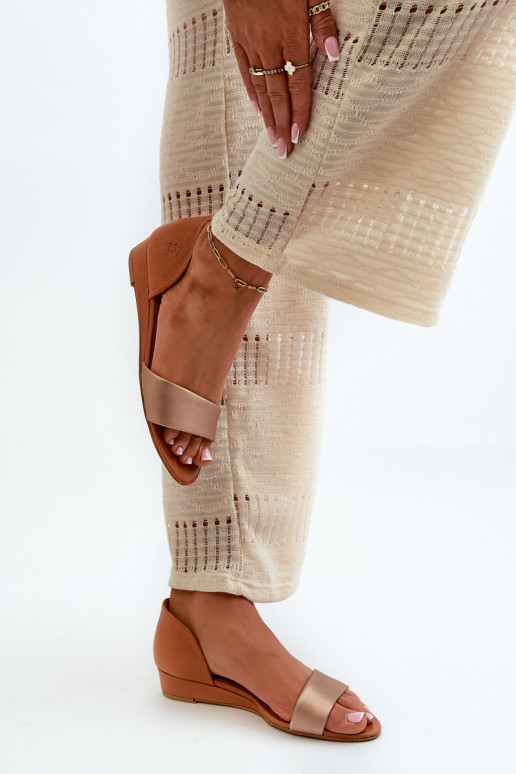 Sandalias de mujer Tiene queciejka 1971-68 marrón-color dorado Sandalias de mujer Tiene queciejka 1971-68 marrón-color dorado