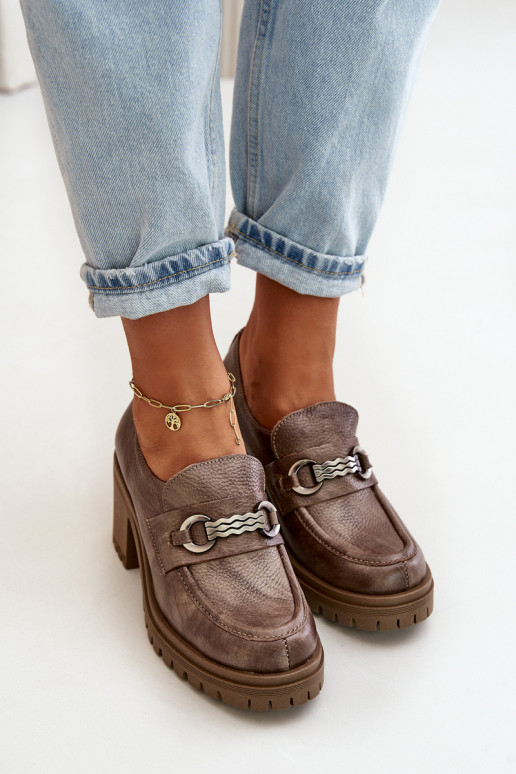 Zazoo 20175 zapatos Femenino con tacones Cuero natural beige Zazoo 20175 zapatos Femenino con tacones Cuero natural beige