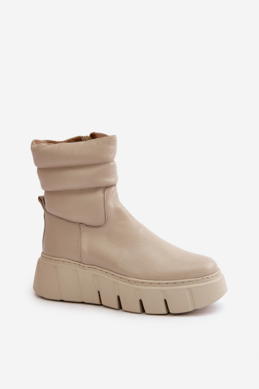 Zazoo 60512 Botas de mujer de piel natural. Al castillo cálido con fieltro color marfil Zazoo 60512 Botas de mujer de piel natural. Al castillo cálido con fieltro color marfil