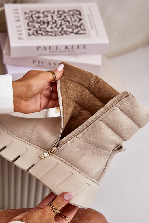 Zazoo 60512 Botas de mujer de piel natural. Al castillo cálido con fieltro color marfil Zazoo 60512 Botas de mujer de piel natural. Al castillo cálido con fieltro color marfil