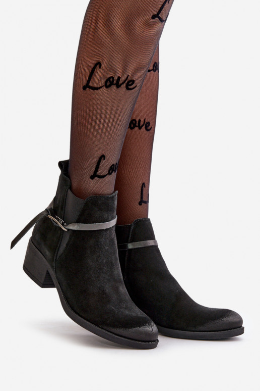 Zazoo 60478 Zapatos de gamuza con tacones calentamiento Pegado Al castillo de color negro Zazoo 60478 Zapatos de gamuza con tacones calentamiento Pegado Al castillo de color negro