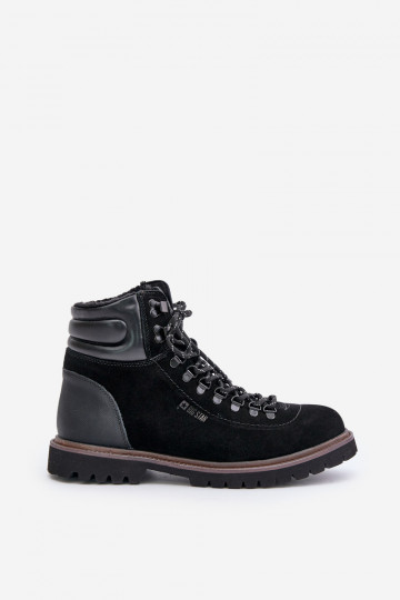 Botines de gamuza forrados de hombre Big Star OO174643 Hi-Poly System color negro 2