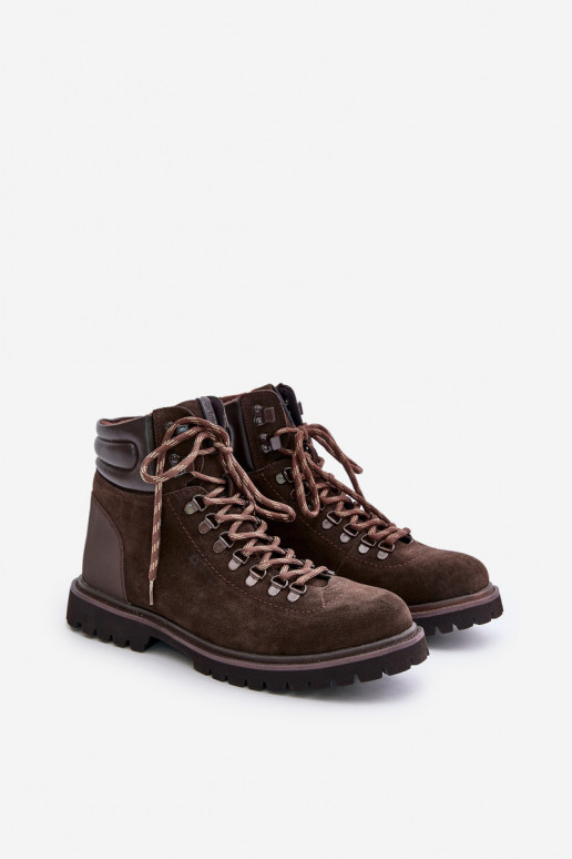 de gamuza calentamiento Botas zapatos Tiene quesculino Big Star OO174644 Hi-Poly System color marrón de gamuza calentamiento Botas zapatos Tiene quesculino Big Star OO174644 Hi-Poly System color marrón