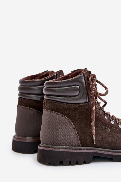 de gamuza calentamiento Botas zapatos Tiene quesculino Big Star OO174644 Hi-Poly System color marrón de gamuza calentamiento Botas zapatos Tiene quesculino Big Star OO174644 Hi-Poly System color marrón