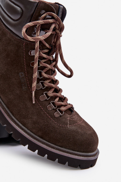 de gamuza calentamiento Botas zapatos Tiene quesculino Big Star OO174644 Hi-Poly System color marrón de gamuza calentamiento Botas zapatos Tiene quesculino Big Star OO174644 Hi-Poly System color marrón