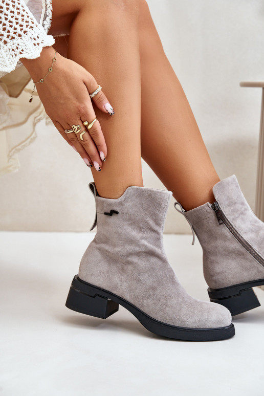 calentamiento Botas de mujerActivadoturalnego de gamuzau Al castillo color gris Vinceza 66696 calentamiento Botas de mujerActivadoturalnego de gamuzau Al castillo color gris Vinceza 66696