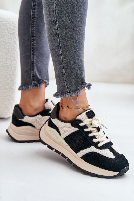 calentamiento Zapatillas modelo zapatos. Femenino Piel Big Star OO274A318 HI-POLY SYSTEM de color negro calentamiento Zapatillas modelo zapatos. Femenino Piel Big Star OO274A318 HI-POLY SYSTEM de color negro