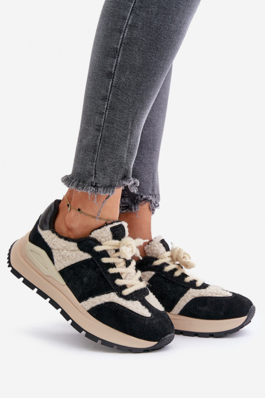 calentamiento Zapatillas modelo zapatos. Femenino Piel Big Star OO274A318 HI-POLY SYSTEM de color negro calentamiento Zapatillas modelo zapatos. Femenino Piel Big Star OO274A318 HI-POLY SYSTEM de color negro