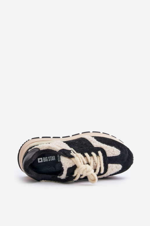 calentamiento Zapatillas modelo zapatos. Femenino Piel Big Star OO274A318 HI-POLY SYSTEM de color negro calentamiento Zapatillas modelo zapatos. Femenino Piel Big Star OO274A318 HI-POLY SYSTEM de color negro