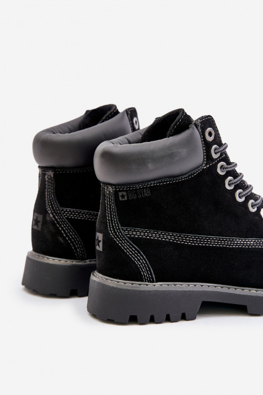 de gamuza calentamiento zapatos Tiene quesculino Big Star OO174138 HI-POLY SYSTEM de color negro de gamuza calentamiento zapatos Tiene quesculino Big Star OO174138 HI-POLY SYSTEM de color negro