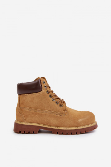 Botas de ante acolchadas para hombre Big Star OO174136 HI-POLY SYSTEM, color marrón 2
