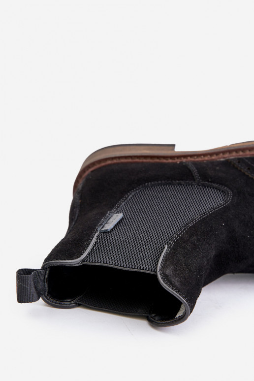 de gamuza Tiene quesculino botas con estilo Big Star OO174192 de color negro de gamuza Tiene quesculino botas con estilo Big Star OO174192 de color negro