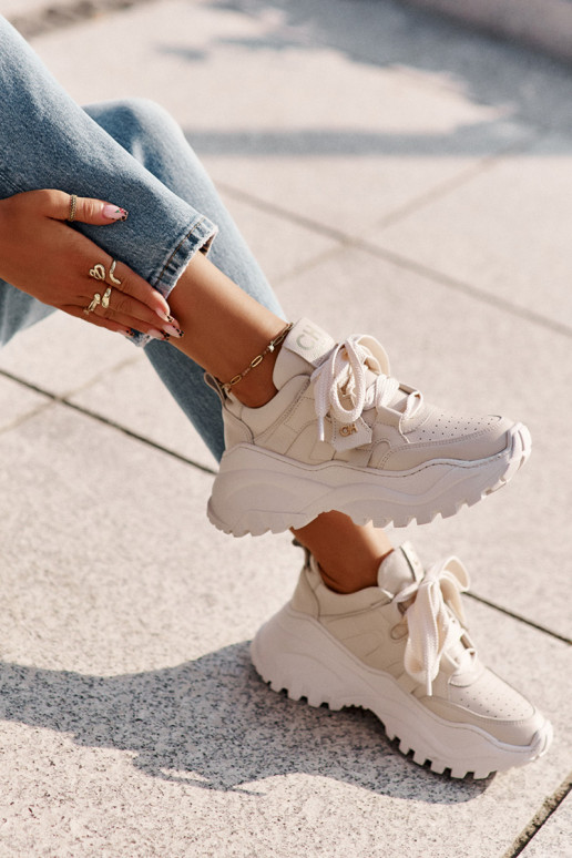 Femenino Piel Zapatillas modelo zapatos. beige CheBello 4583 Femenino Piel Zapatillas modelo zapatos. beige CheBello 4583