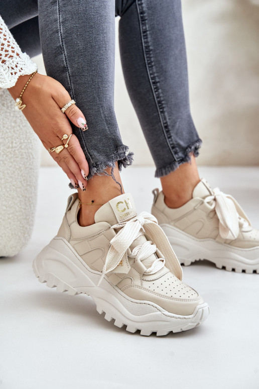 Femenino Piel Zapatillas modelo zapatos. beige CheBello 4583 Femenino Piel Zapatillas modelo zapatos. beige CheBello 4583