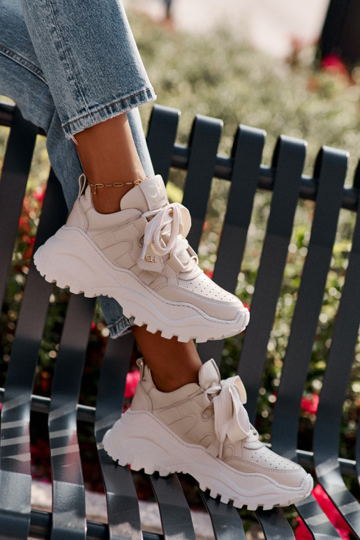 Femenino Piel Zapatillas modelo zapatos. beige CheBello 4583 Femenino Piel Zapatillas modelo zapatos. beige CheBello 4583