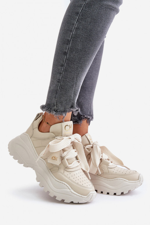 Femenino Piel Zapatillas modelo zapatos. beige CheBello 4583 Femenino Piel Zapatillas modelo zapatos. beige CheBello 4583