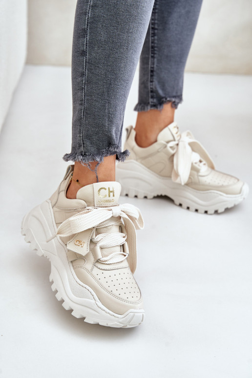 Femenino Piel Zapatillas modelo zapatos. beige CheBello 4583 Femenino Piel Zapatillas modelo zapatos. beige CheBello 4583