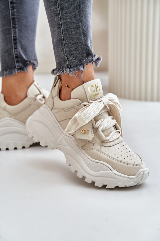 Femenino Piel Zapatillas modelo zapatos. beige CheBello 4583 Femenino Piel Zapatillas modelo zapatos. beige CheBello 4583