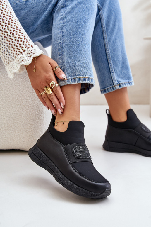 zapatillas con una plataforma Piel de color negro Artiker 55C0035 zapatillas con una plataforma Piel de color negro Artiker 55C0035