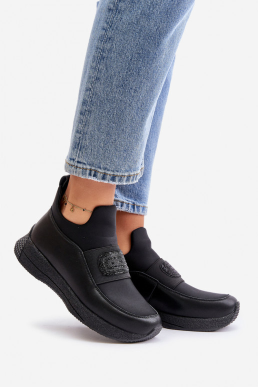 zapatillas con una plataforma Piel de color negro Artiker 55C0035 zapatillas con una plataforma Piel de color negro Artiker 55C0035