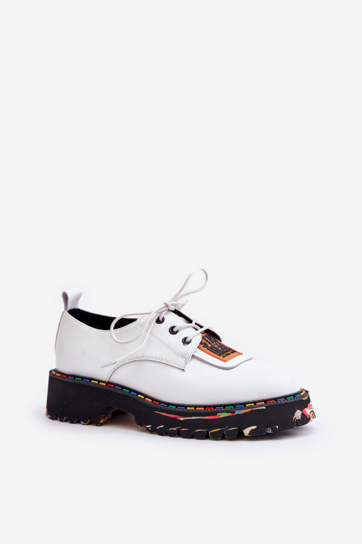 Piel zapatos Femenino con cordones Artiker 55C0500 el color blanco Piel zapatos Femenino con cordones Artiker 55C0500 el color blanco