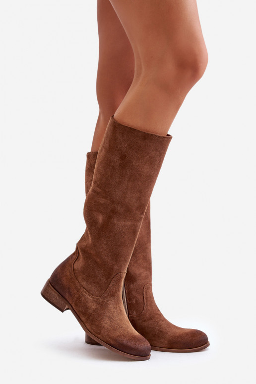 de gamuza botas de mujer Mitad de la pantorrilla Al castillo LeAski 3616 color marrón de gamuza botas de mujer Mitad de la pantorrilla Al castillo LeAski 3616 color marrón