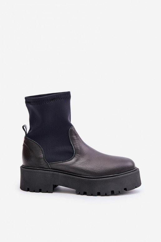 Zazoo 2947 Un modelo convincente Botas de mujer Hecho de cuero natural de color negro Zazoo 2947 Un modelo convincente Botas de mujer Hecho de cuero natural de color negro