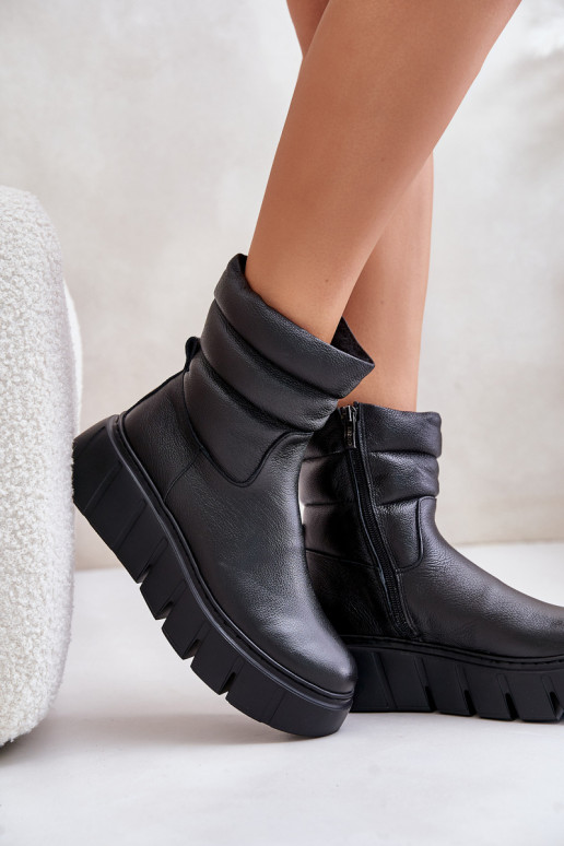 Zazoo 60512 Botas de mujer de piel natural. Al castillo cálido con fieltro de color negro Zazoo 60512 Botas de mujer de piel natural. Al castillo cálido con fieltro de color negro