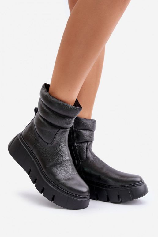 Zazoo 60512 Botas de mujer de piel natural. Al castillo cálido con fieltro de color negro Zazoo 60512 Botas de mujer de piel natural. Al castillo cálido con fieltro de color negro