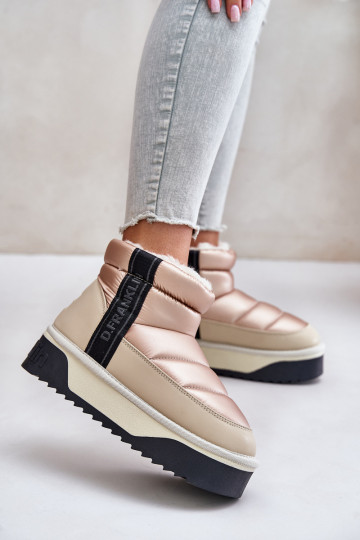 Bajo Botas de nieve Sobre una suela gruesa D.Franklin DFSH371010 beige 2