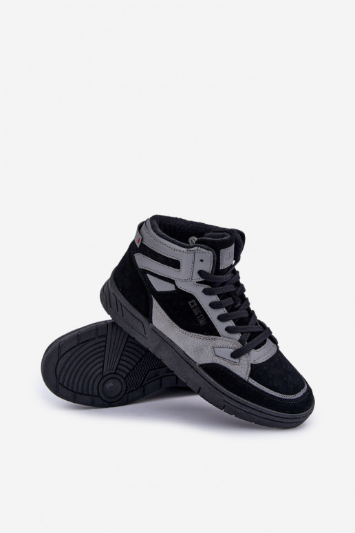 de gamuza Zapatillas modelo zapatos. Tiene quesculino Big Star OO174303 Hi-Poly System Negro y-color gris de gamuza Zapatillas modelo zapatos. Tiene quesculino Big Star OO174303 Hi-Poly System Negro y-color gris