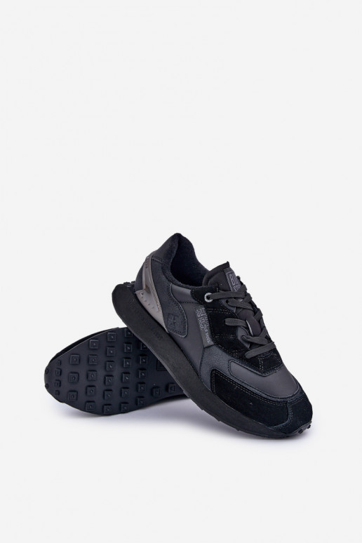 Piel Zapatillas modelo zapatos. Tiene quesculino Big Star OO174297 Hi-Poly System de color negro Piel Zapatillas modelo zapatos. Tiene quesculino Big Star OO174297 Hi-Poly System de color negro