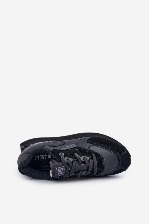 Piel Zapatillas modelo zapatos. Tiene quesculino Big Star OO174297 Hi-Poly System de color negro Piel Zapatillas modelo zapatos. Tiene quesculino Big Star OO174297 Hi-Poly System de color negro