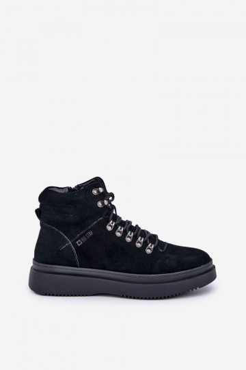 Botas de ante cálidas para hombre Big Star OO174187 color negro 2