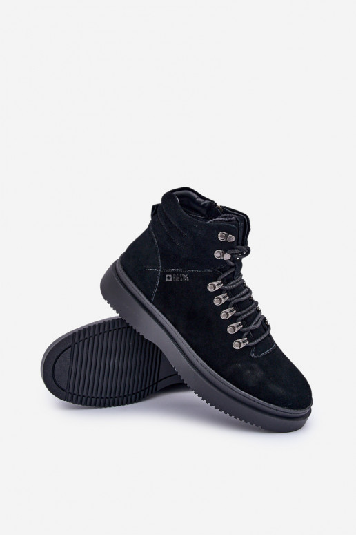 de gamuza zapatos Tiene quesculino calentamiento Big Star OO174187 de color negro de gamuza zapatos Tiene quesculino calentamiento Big Star OO174187 de color negro