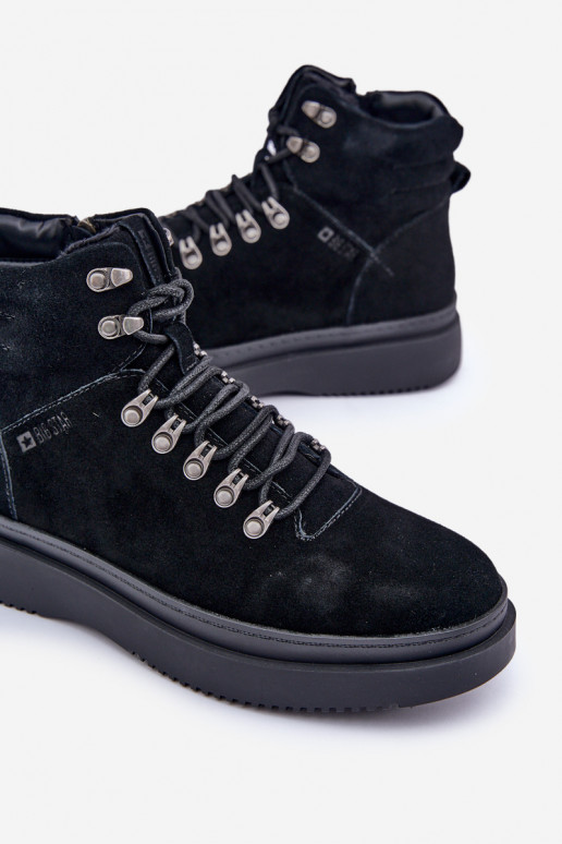 de gamuza zapatos Tiene quesculino calentamiento Big Star OO174187 de color negro de gamuza zapatos Tiene quesculino calentamiento Big Star OO174187 de color negro