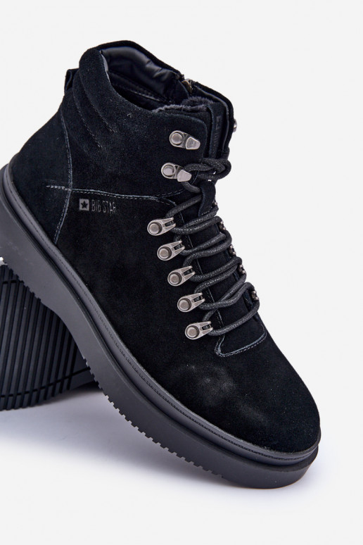 de gamuza zapatos Tiene quesculino calentamiento Big Star OO174187 de color negro de gamuza zapatos Tiene quesculino calentamiento Big Star OO174187 de color negro