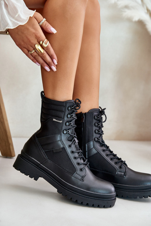 Piel zapatos Botas Tiene quesculino calentamiento Big Star OO174164 de color negro Piel zapatos Botas Tiene quesculino calentamiento Big Star OO174164 de color negro