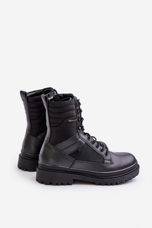 Piel zapatos Botas Tiene quesculino calentamiento Big Star OO174164 de color negro Piel zapatos Botas Tiene quesculino calentamiento Big Star OO174164 de color negro