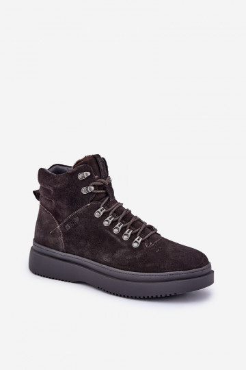 Botas de ante cálidas para hombre Big Star OO174189 color marrón