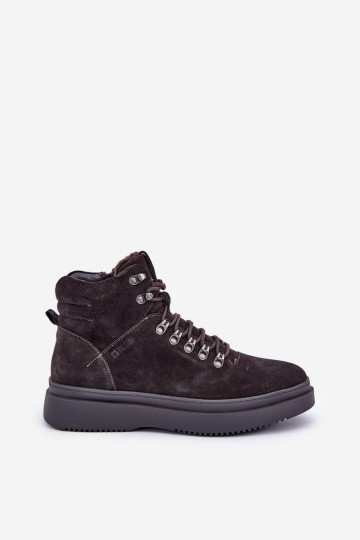 Botas de ante cálidas para hombre Big Star OO174189 color marrón 2
