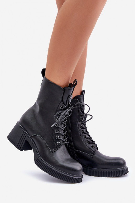 calentamiento Botas de mujer Hecho de cuero natural Vinceza 66671 de color negro calentamiento Botas de mujer Hecho de cuero natural Vinceza 66671 de color negro